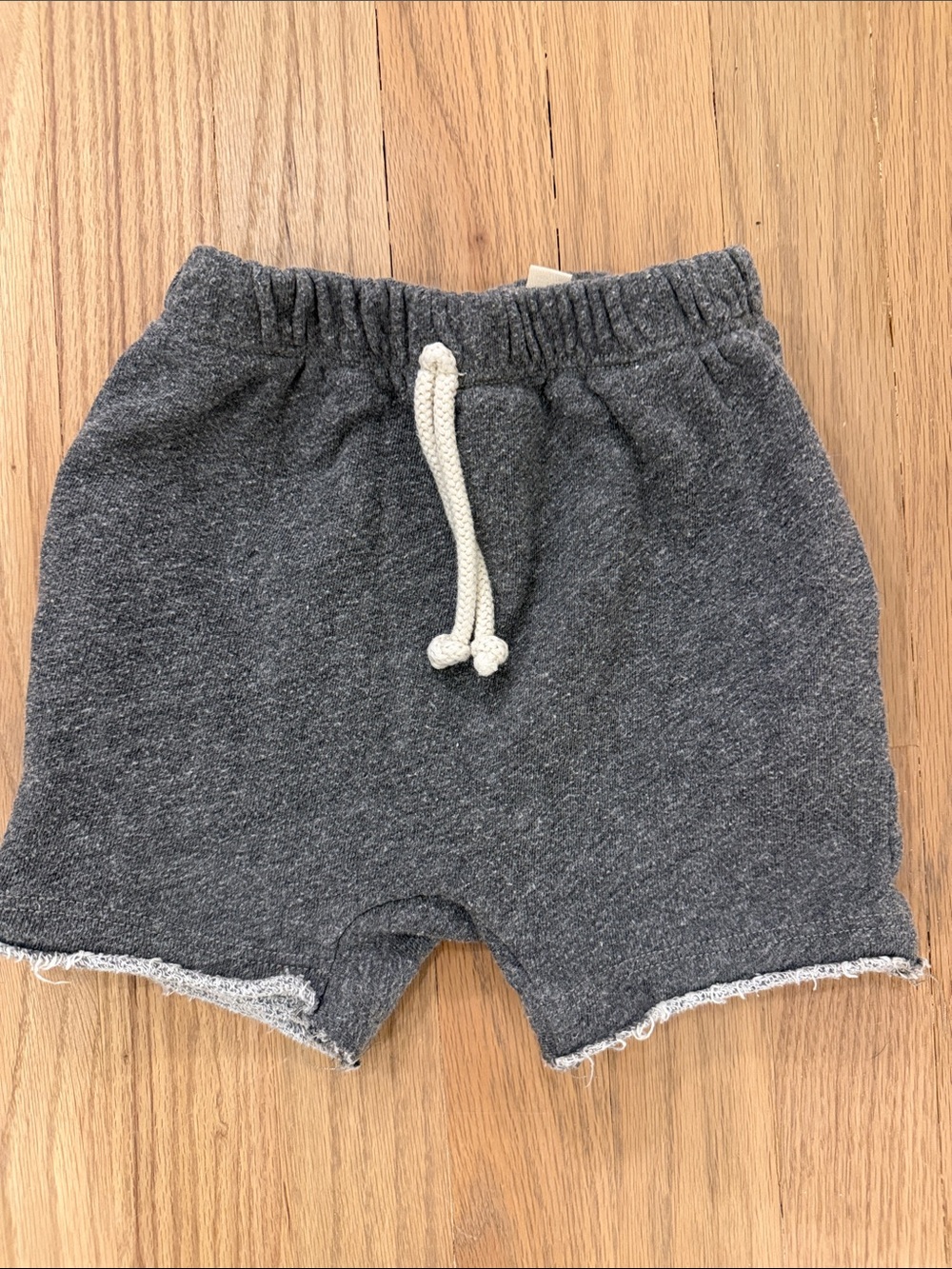 Kids Heather Gray Drawstring Lounge Shorts